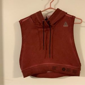 Reebok Women's Sleeveless Cropped Hoodie